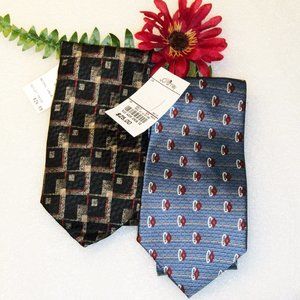 ❄️HP❄️2 NEW Ties Collezione Bellagio Stafford NWT